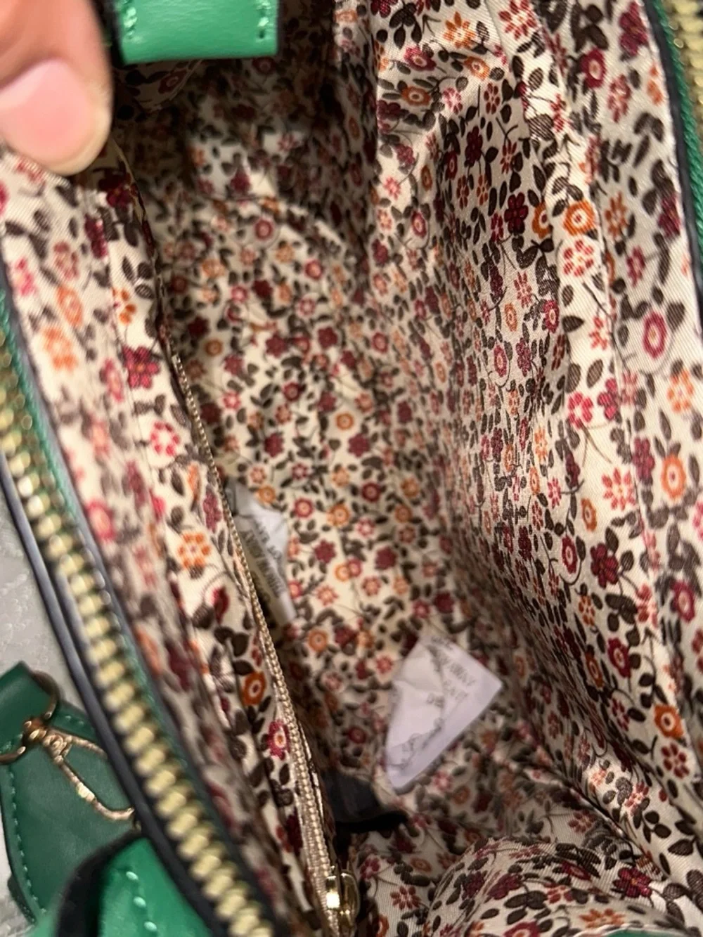N/A green quilted